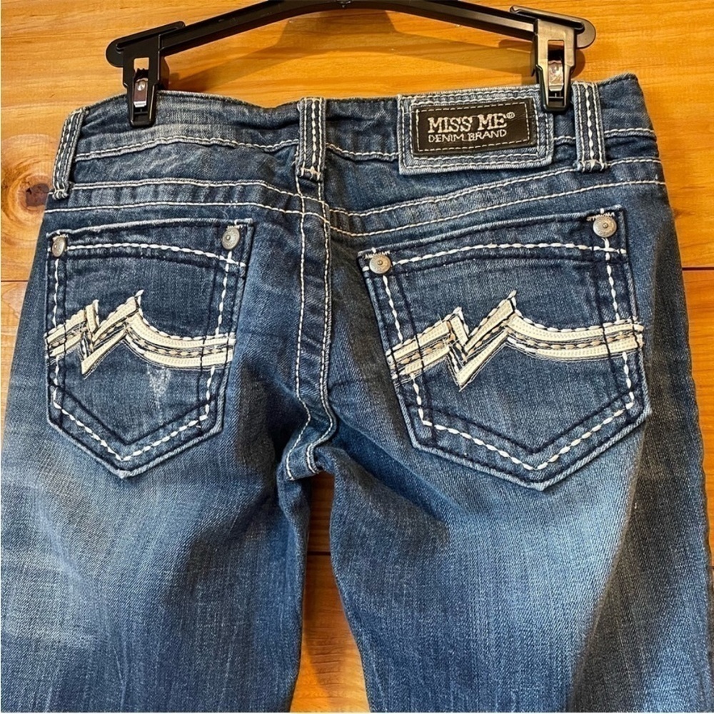 Miss Me Mid Rise Bootcut Jeans 27 JD1038B - Picture 4 of 10